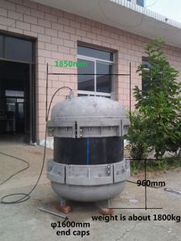 نوع المكونات 800mm الأنابيب البلاستيكية قبعات نهاية قبعات ثلاثية هيكل ISO9001 الموافقة