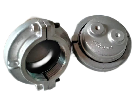 2 بوصة 60.3mm أقفال نهاية الفولاذ المقاوم للصدأ لأنابيب PVC PP الضغط الهيدروستاتيكي