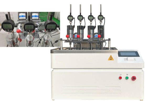 حل آلة اختبار HDT VICAT لاختبار التشوه الحراري ودرجات حرارة تليين Vicat في عمليات التحكم